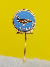 Hunting, Jagd, Caccia Fasan, vintage pin,badge, abzeichen, enamel