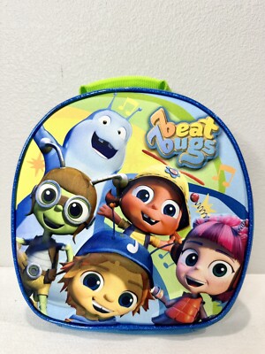   Beat Bugs 9'' 3D Insulated Lunch Bag w/ Clip Hands-Free Kids Lunch Box NEW