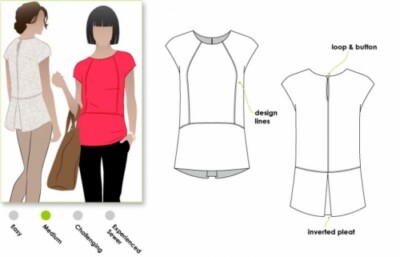 Style Arc Schnittmuster Rosie Top Damen Größen 18-30