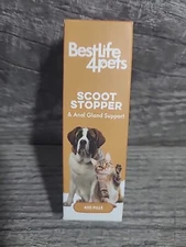 BestLife4Pets Scoot Stopper & Anal Gland Support Natural Relief 400 Pills Sealed