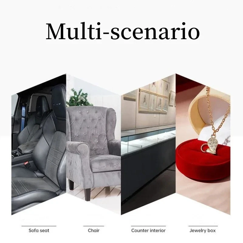 Self Adhesive Faux Suede Fabric Wrap Film Sticker Stretch DIY Car Interior Craft - Image 2 of 4