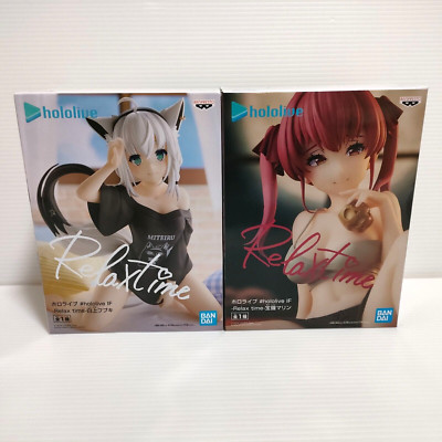 hololive IF Figure Marine Houshou Fubuki Shirakami Set Relax Time Prize BANDAI