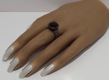 925 Sterling Silver Smoky Quartz Ring - size 9