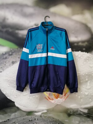  Liverpool トラックジャケットM 古着 Liverpool 1995 training zip jacket vintage Adidas Equipment size S