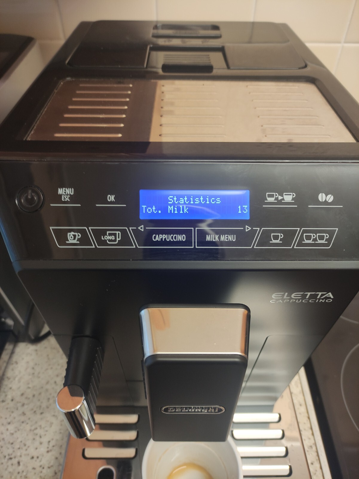 De'Longhi Bean to Cup Coffee Machine Eletta Cappuccino ECAM44.660.B