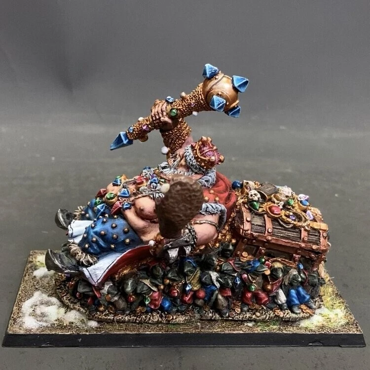 Ogre Kingdoms Overtyrant Greasus Goldtooth Warhammer presale painted Miniatures - Image 3 of 4