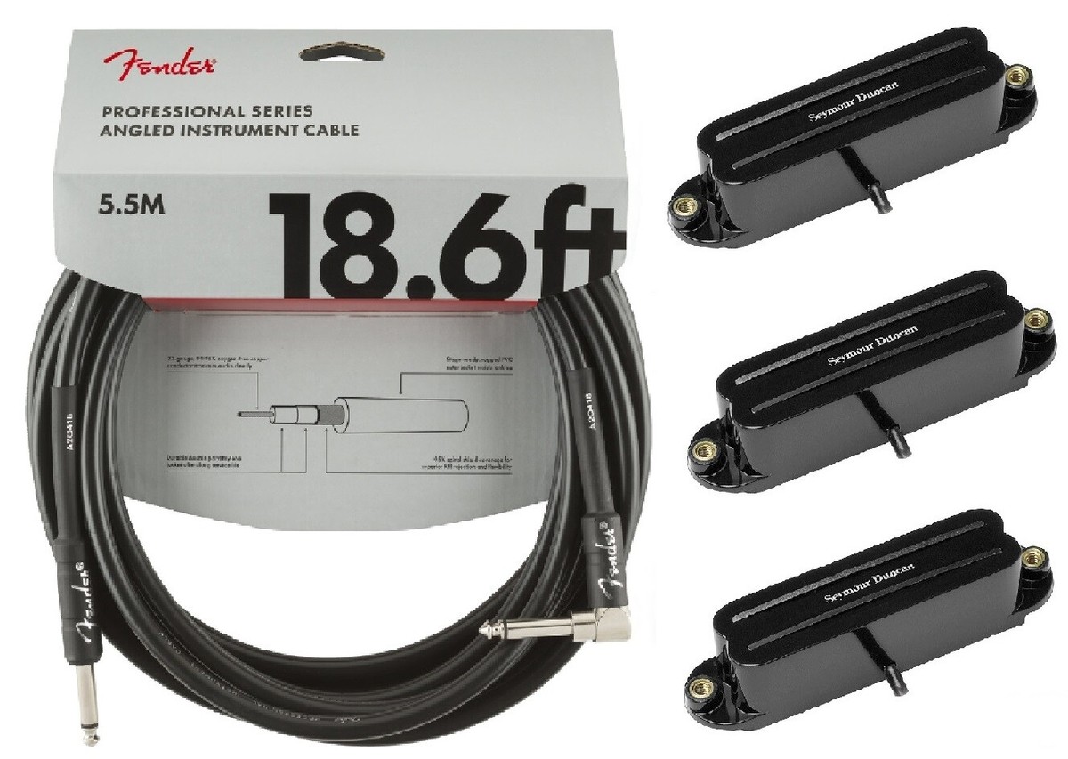 Seymour Duncan SHR-1 Hot Rails Black For Strat Set SHR-1b