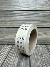 34x32 Retail Size Stickers for Store Boutique Clothing Label Apparel Roll