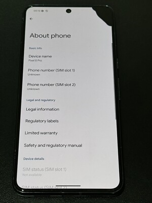Google Pixel 8 Pro   128 GB   Smartphone schwarz (entsperrt)   Punkte