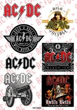 ACDC AC/DC Album Covers Sticker Pack | Australian Hard Blues Rock Band Logo