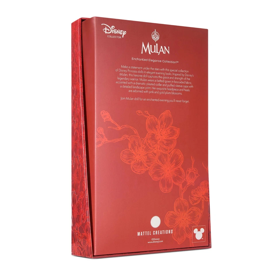 Muñeca Mulan Colección Elegancia Encantada Disney Mattel Creations Exclusiva Sin usar, en caja Foto 4 de 4