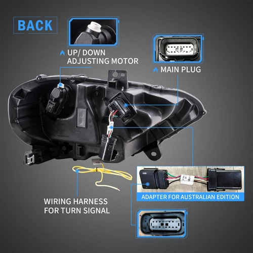 VLAND Full LED Projector Headlights For 2018-2022 Ford Mustang Front Lamps - Picture 29 of 33