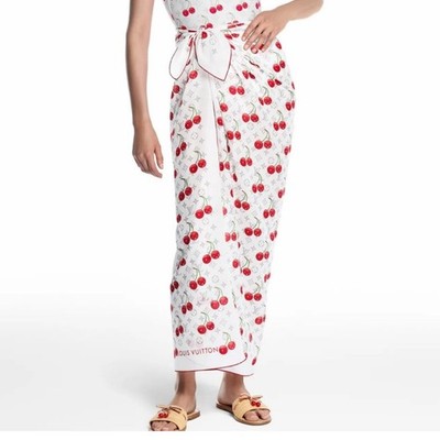 LOUIS VUITTON x Murakami チェリー柄 スカーフ 90cm LOUIS VUITTON x Murakami チェリー柄 スカーフ 90cm LOUIS VUITTON