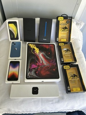 Lot 10 Empty Apple Samsung Boxes iPad Pro iPhone Note10 OtterBox Packaging