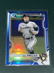 2021 Bowman Draft Chrome Sal Frelick BLUE /150