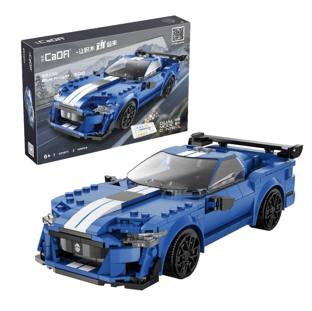 CaDA RC Blue Knight Race Car Brick Model Age 6+ 325pcs 51077W - Image 6