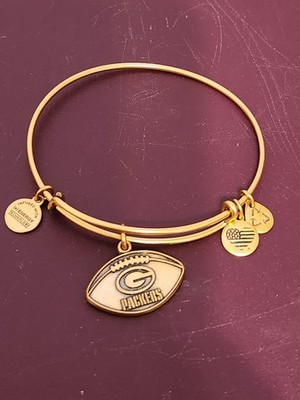 Alex and Ani NFL Green  Bay Packers Rafaelian Gold Bracelet  2015 Brand New