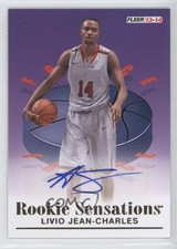 2013-14 Fleer Retro 1992-93 Rookie Sensations Livio Jean-Charles #RS-16 Auto 9w4