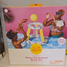 Sun Squad Inflatable Pool Basketball Hoop Multicolor for Ages 5 Water Toy