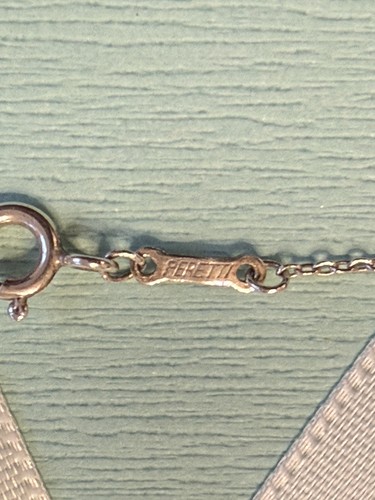 Tiffany & Co. Elsa Pareto Kruzifix Anhänger 925 Silber 18 Zoll Kette  - Bild 4 von 12