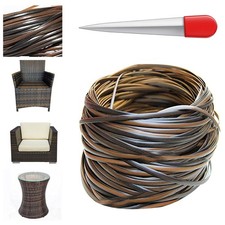 459 Ft Wicker Repair Kit, Plastic Wicker Repair Supplies with Weaving Tool Gr...