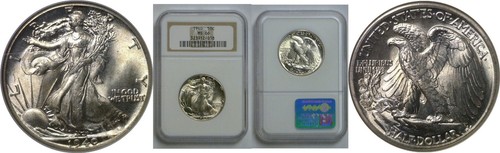 1940 Walking Liberty Half Dollar NGC MS-66