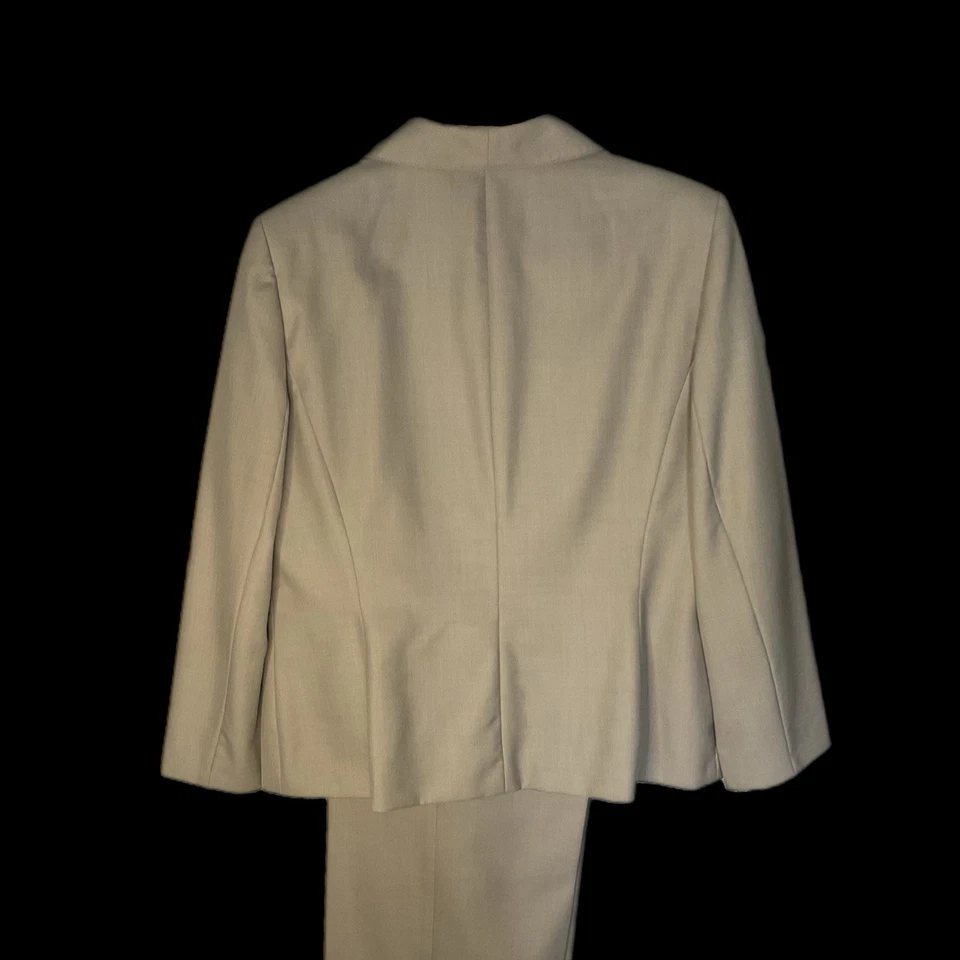 Evan Picone Classic Light Tan 2-pc Suit Set 16P Soft Smooth Lightweight - Image 3 of 4