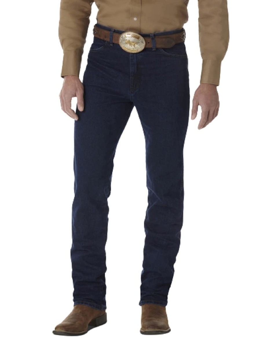 Wrangler 0936 Cowboy Cut Slim Fit Jean, Dark Stonewash, 32W x 34L