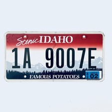 2016 United States Idaho Ada County Passenger License Plate 1A 9007E
