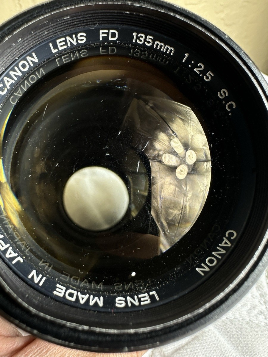 Canon FD 135mm 1:2.5 S.C. Manual Focus Lens FD mount Working | eBay