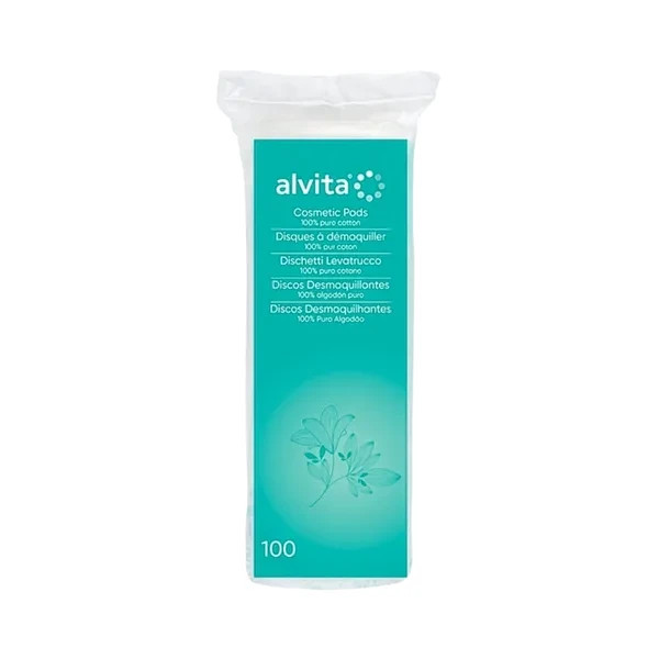 Alvita 100 Cosmetic Pads 100% Pure Cotton