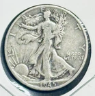 1945-  D XF Walking Liberty Half Dollar 🇺🇸 90% Silver Coin #236A