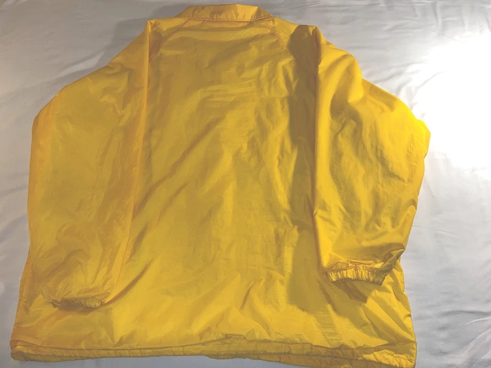 Cortavientos Vintage Tri-Mountain Amarillo Forrado-Talla 6XL-¡EXCELENTE ESTADO!!! Foto 4 de 4