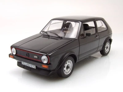VW Golf 1 GTI 1976 Noir Modèle Automobile 1:18 Norev - Photo 1/4