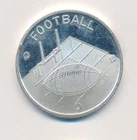 FOOTBALL 1 ONE TROY OUNCE 999 SILVER ROUND