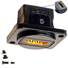 HDMI Straight Female Tofemale D-Type Panel Mount Adaptercoupler