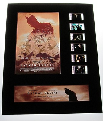 BATMAN DARK KNIGHT TRILOGY 35mm Movie Film Cell Display Lot x 3 DC
