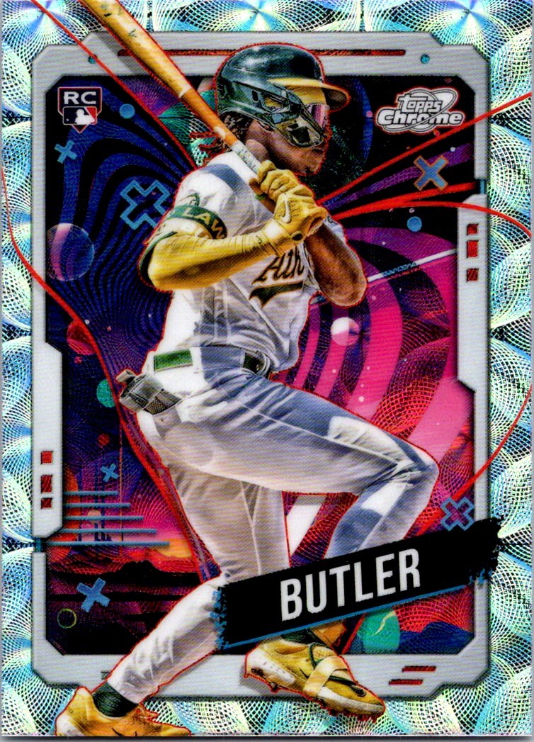 2024 Topps Chrome Cosmic Lawrence Butler #22 Refractors Oakland Athletics
