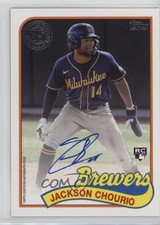 2024 Topps Series 2 1989 Topps Baseball Auto Jackson Chourio #89BA-JC Auto 2wr