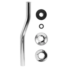 1 Set Urinal Inlet Pipe Replacement: Chrome Escutcheon Cover - Universal