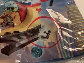 LEGO City Lot of 3: 4437 Police Pursuit, 60001 Fire Chief Car, 30566 Helicopter