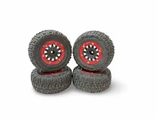 Proline Trencher 1159 SC 1/10 Truck Tires on 12mm Hex Beadlocks Wheels