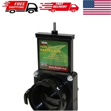 Compact & Secure Valterra T58 Twist-On Waste Valve for RVs - Easy to Use