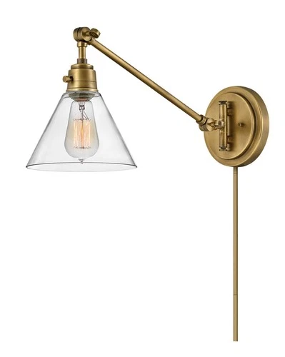 Hinkley Lighting 3690 Arti 10" Tall Hardwired or Plug-In Wall - Bronze - Picture 9 of 12