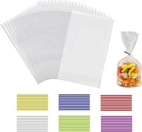 Laeeyin 100 StüCk Durchsichtige CellophantüTen Groß 25X15 Cm SüßIgkeiten Gesc