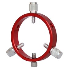 60mm Red Guide Scope Ring 40-60mm Adjustable Tube Clamp with M6 Rubber Screws