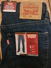 New Levi's 511 Slim Flex Size 16 Boys Dark blue
