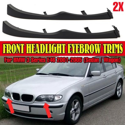 For BMW 3 Series E46 2001-05 Sedan Headlight Strip Trim Panel Right Left
