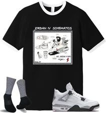 We Will Fit shirt to match Jordan 4 White Cement