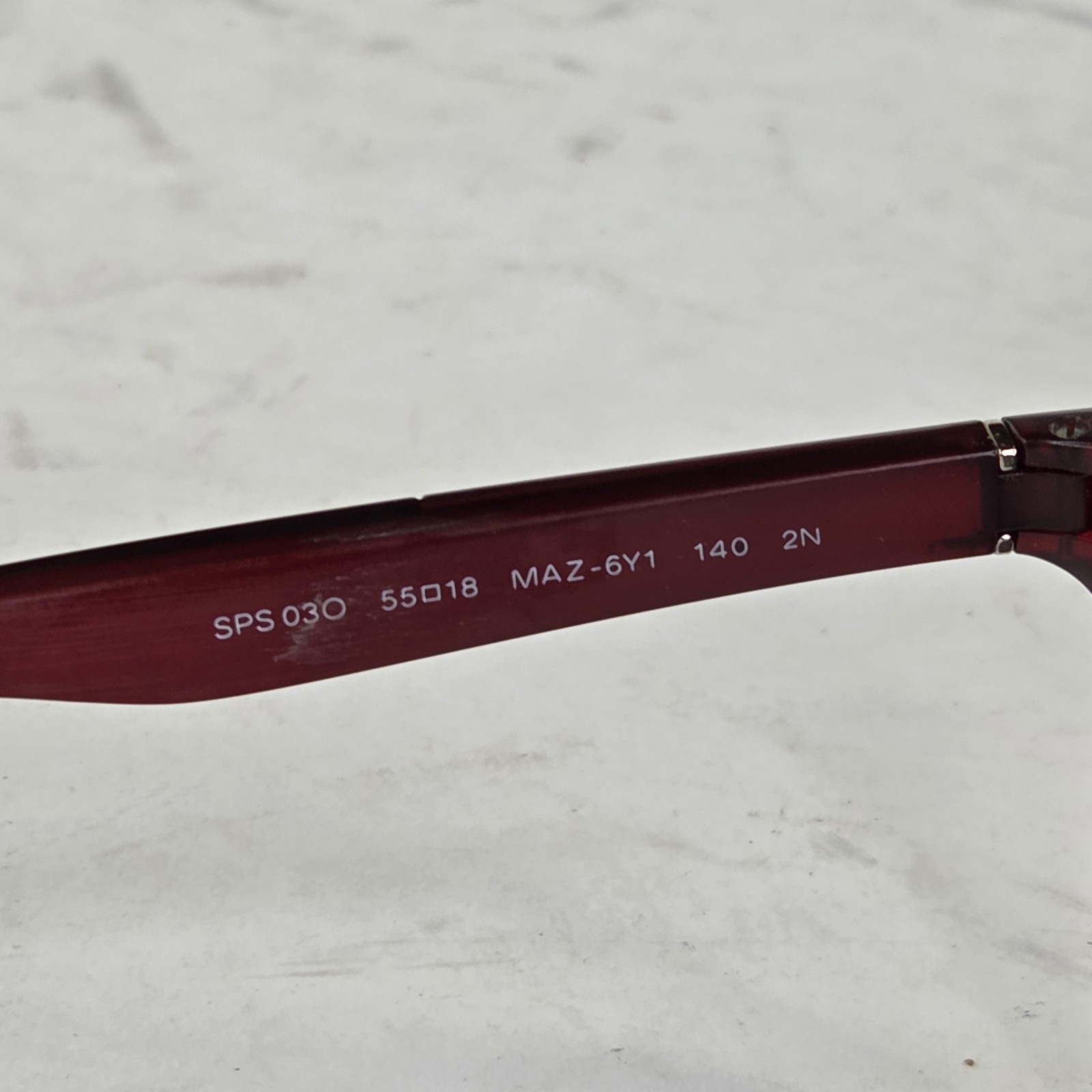 Prada Linea Rossa PS03O Square Sunglasses MAZ-6Y1 Burgandy Frame Mirror Lenses  thumbnail 7